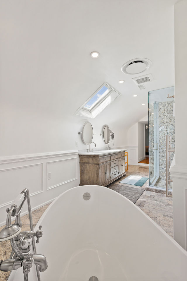 Renovated primary bathroom